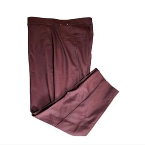 EXPRESS ankle high rise burgundy dress pants 16r